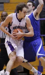 Luka Mirkovic played a key role in leading Northwestern to a 72-64 upset of then-No. 6 Purdue Saturday.