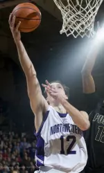 Luka Mirkovic ranks fifth in Big Ten play with an average of 7.5 rebounds per game.