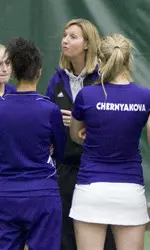 Join five-time Big Ten Coach of the Year Claire Pollard (pictured) and members of NU's men's and women's tennis teams for a Meet the Team soiree at Combe Tennis Center on Sunday.