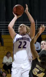 Amy Jaeschke scored 22 points in NU's most recent outing vs. Penn State.