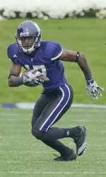 Wide receiver Rashad Lawrence, one of five true freshmen playing for the Wildcats, totaled four catches for 67 yards against Michigan State.