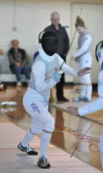 Junior Devynn Patterson placed first among the women's foil and 13th in the mixed foil.