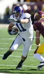 Jeremy Ebert had a career-high 105 receiving yards in Saturday's win at Minnesota. Ebert and his teammates host Purdue Saturday night at Ryan Field.