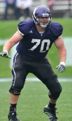 Patrick Ward chose Northwestern despite his dad playing at Illinois in the 1980's.