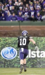 Despite NU's 31 missed tackles against Illinois, Brian Peters made a career-high 18 stops to go along with two interceptions -- including one returned into the "closed" east end zone.