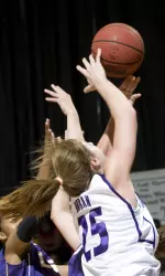 Brittany Orban was 3-of-4 from deep, turning in her second double-double of the year with 17 pts and 12 rebounds.
