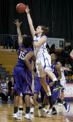 Kendall Hackney scored 10 of her 12 points in the second half.