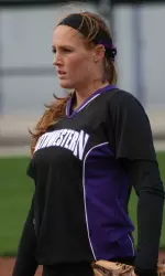 Jessica Smith awaits signs from her catcher