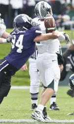 Vince Browne earned his third Northwestern defensive player of the week honor after the Penn State game.