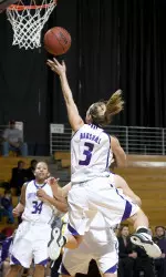 Beth Marshall recorded her 100th career three-pointer in NU's victory Sunday afternoon.