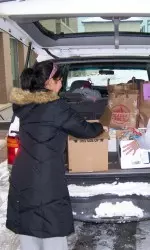 SAAC collected over 5,700 non-perishable food items to support Family Focus of Evanston.