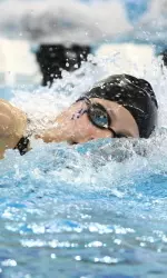Kassia Shishkoff finished 11 spots above her seed in the 500 free Thursday after turning in a season-best time.