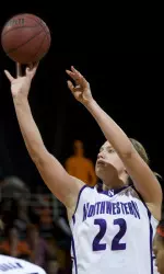 Amy Jaeschke and the Wildcats face Michigan at 11 a.m. CT Thursday in the opening game of the Big Ten Tournament.