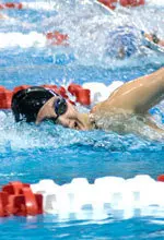 Senior Emily Wong's 49.57 100 free in her final collegiate swim was a career-best effort.