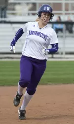 Nicole Pauly made the 46th home run trot of her career Saturday against Purdue.