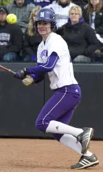Emily Allard scored a trio of runs and notched a trio of steals Sunday against Purdue.