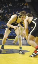 Eric Metzler defeated Indiana's Matt Ortega in come-from-behind fashion Saturday night at the Big Ten Championships.