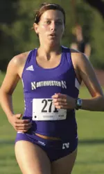 Northwestern's Ashley Greenwell set a personal-best in the 5K in her inaugural spring track meet with NU (18:37.24).