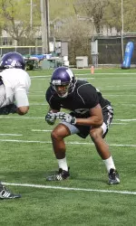 Cornerback Justan Vaughn is the top candidate to replace Sherrick McManis this fall.