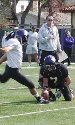 Northwestern held an intense 20-period practice on Tuesday.