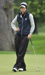 Junior Kelsey Lindenschmidt is tied atop the Northwestern scorecard after shooting a 4-over 76.