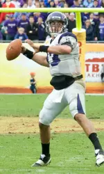 Quarterback Mike Kafka is one of several NU gridders whose names will be in the mix at the 2010 NFL Draft this weekend.