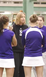Claire Pollard's squad won matches at No. 2, No. 3 and No. 6 singles on Saturday against Michigan.