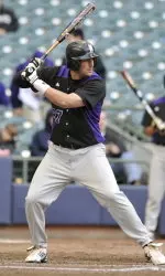 Chris Lashmet raised his batting average in Big Ten play to .407 with his three-hit performance.