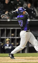 Chris Lashmet smashed three home runs in Northwestern's weekend series at Michigan.
