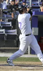 Chris Lashmet collected four of Northwestern's 15 hits.