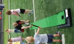 Nearly 200 children from the Evanston area participated in Northwestern Field Day on June 4.