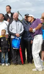 Eric Chun has put himself in position to make the cut at the 2010 Open Championship at St. Andrews.