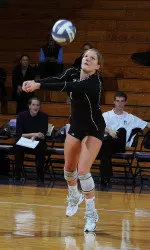Kate Nobilio ended her career second all-time in the Big Ten record books for digs (2,194).