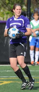 Carolyn Edwards made three saves in shutting out one of the country's most potent offenses.