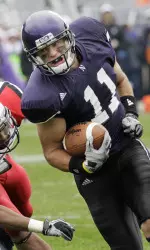 Jeremy Ebert led the Wildcats with 67 receiving yards on Saturday. He is NU's top receiver after two games.