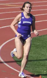 Sophomore Audrey Huth was the top overall finisher at the Illinois Intercollegiates race Friday in Normal, Ill.