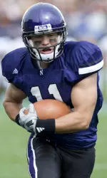 Jeremy Ebert had five catches for 83 yards and two touchdowns in the Northwestern victory.