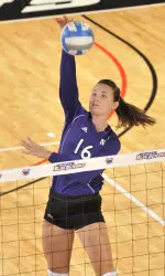Christina Kaelin was named to the Northwestern Challenge All-Tournament team after tallying 30 kills over the weekend.