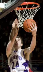 John Shurna scored a game-high 24 points in the Wildcats' win over Indiana on Sunday.
