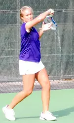 Sophomore Brittany Wowchuk notched two doubles wins and a 6-2, 6-2 singles win vs. DePaul's Gia McKnight at the Wildcat Invite Friday.