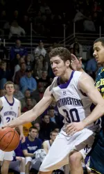 Davide Curletti had seven points and five rebounds off the bench in Tuesday's win over Michigan.