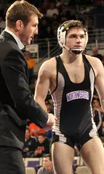 Brandon Precin became the second wrestler in school history to win multiple Midlands titles when he upset the defending NCAA champion on Thursday.