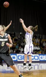 NU is 7-1 when senior Beth Marshall makes at least two three pointers in a game.