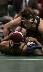 Jason Welch (pictured) and John Schoen will lead the Wildcat wrestling team as captains this season.