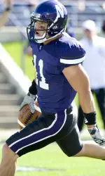 Jeremy Ebert had a career-best 208 yards receiving on seven receptions to go along with two TDs in NU's 28-6 win over Rice.