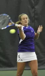 Brittany Wowchuk won her first match Friday at the Thunderbird Invitational.
