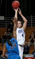 Kendall Hackney paced NU with a season-high 20 points. She also added seven rebounds as NU improved to 6-1..