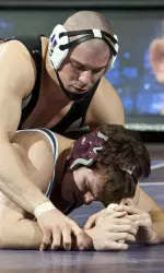 In his final Midlands as a collegiate wrestler, John Schoen placed for the first time, finishing eighth at 197 lbs.