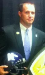 Pat Fitzgerald was on hand for the introductory Meineke Car Care Bowl of Texas press conference in Houston Thursday.