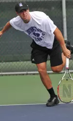 The duo of Josh Graves (pictured) and Spencer Wolf claimed a victory at No. 1 doubles.